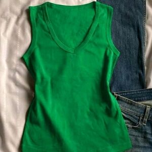 INAWLY Women Plus Size Solid Color Casual Versatile Retro V-Neck Camisole Sz XL